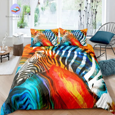 Housse de Couette Zèbre Rayure